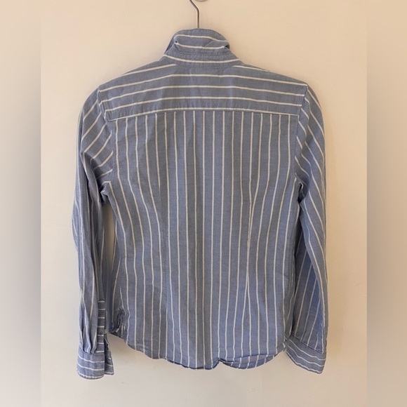 Cotton striped button down top - Picture 3 of 4